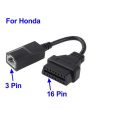 Auto-Diagnose-Tools OBD 3pin auf OBD2-Kabel für Honda-Adapter